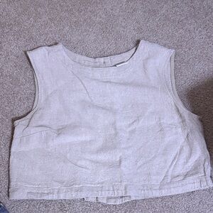 A New Day Light Tan Textured Top